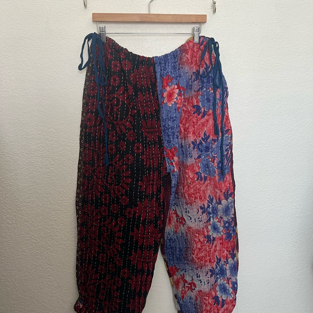 Bohemian Kantha Patchwork Pants - image 1